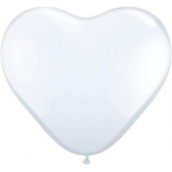 Heart 6" GEO - White